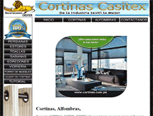 Tablet Screenshot of cortinas.com.pe