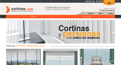 Desktop Screenshot of cortinas.com