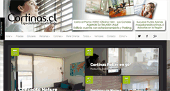 Desktop Screenshot of cortinas.cl